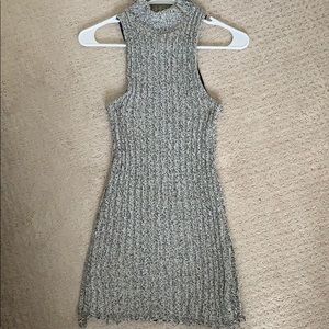 Turtleneck sleeveless dress